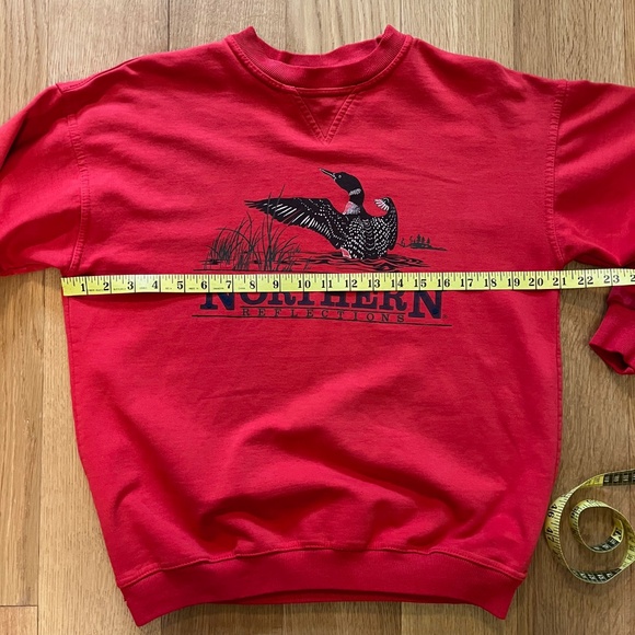 Vintage Northern Reflections Red Loon Logo Sweatshirt - Picture 7 of 8